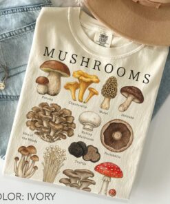 Vintage Mushroom Shirt , Retro Fungi Tee, 90s Botanical Shirt, Cottagecore Nature Shirt, Mushroom Lover Gift, Plant Lover Gift
