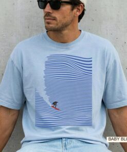 Surfs Up T-Shirt: Vintage Graphic Tee, Eco-Friendly Cotton