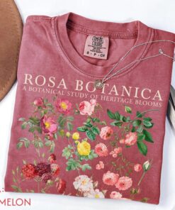 Vintage Rose Shirt , 90s Botanical Flower Shirt, Retro Floral Shirt, Cottagecore Garden Shirt, Nature Shirt, Birth Flower Gift